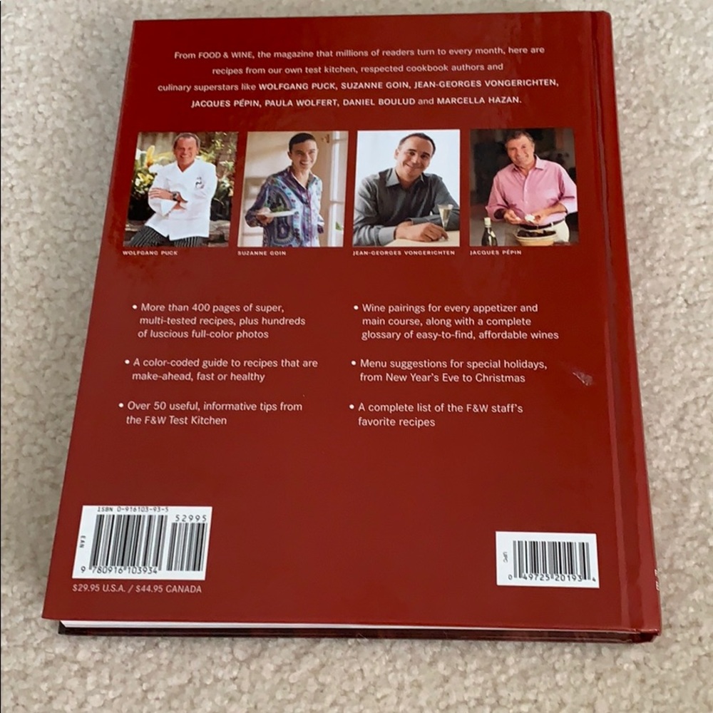 Food & Wine Cookbook - Picture 2 of 3